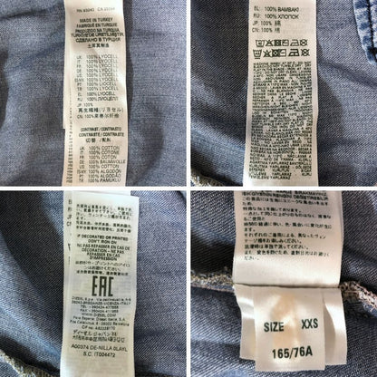 極美品◆ディーゼル デニムシャツ チュニック丈 レディース サイズXXS DIESEL 【AFB14】