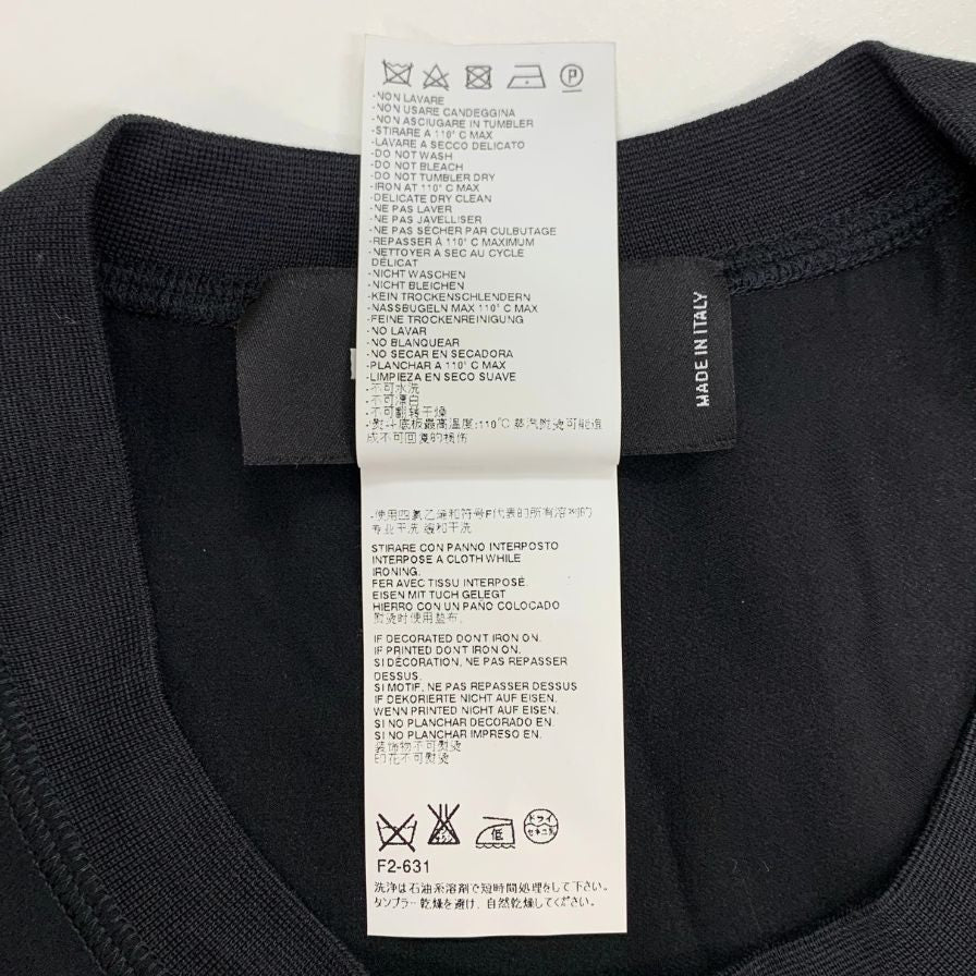 極美品◆ディースクエアード 長袖トップス ラウンドネック シルク100% レディース サイズ44 ブラック Dsquared2 【AFB14】