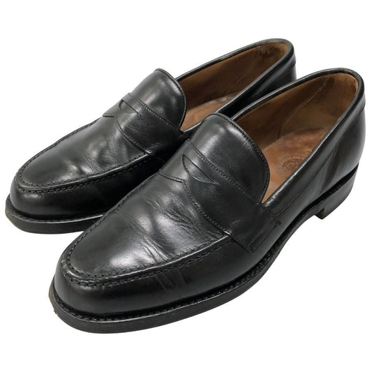 ジョセフチーニー コインローファー ハドソン カーフ レザー ペニー ブラック メンズ サイズ6 JOSEPH CHEANEY HUDSON 約24.5cm【AFD9-2】