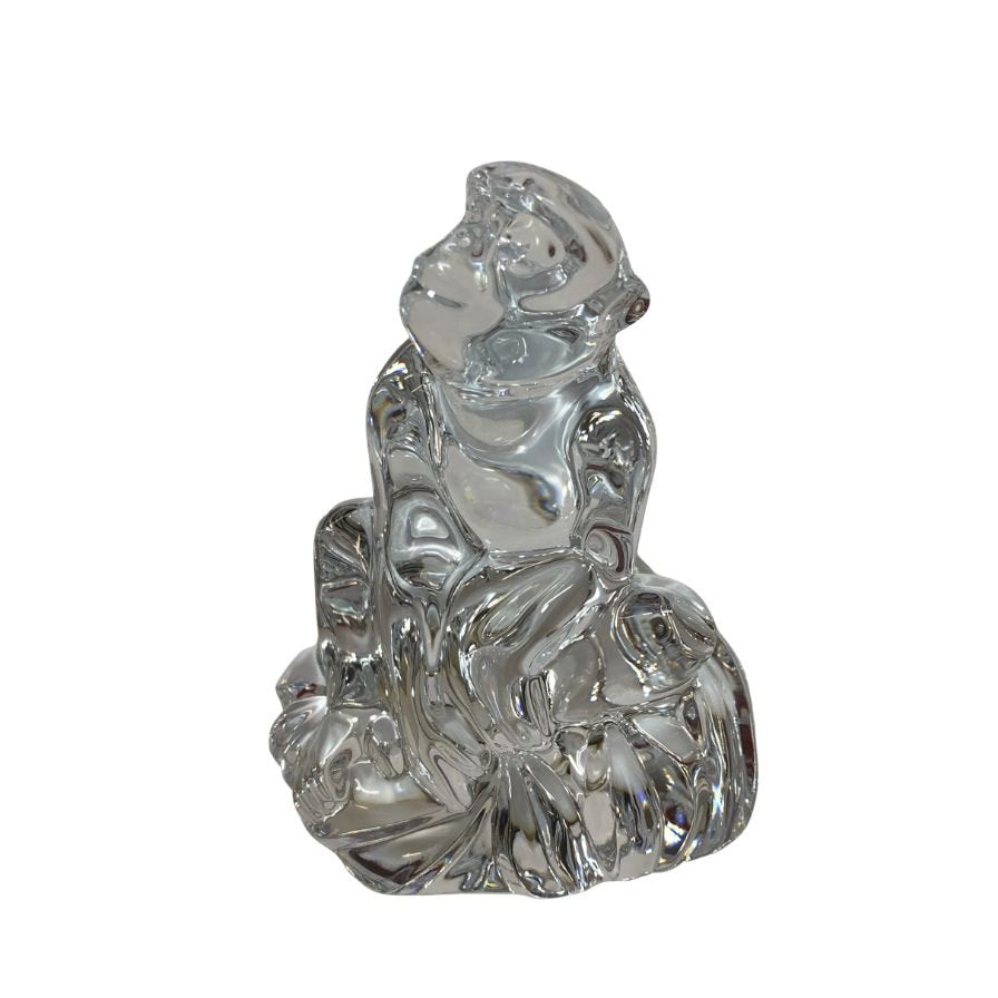 バカラ クリスタルオブジェ 干支 猿 Baccarat【AFB55】【中古】