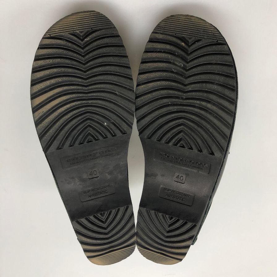 ニードルス トロエントープ ビット レザー サボサンダル サイズ40 メンズ ブラック Needles 約25.0cm【AFC44】