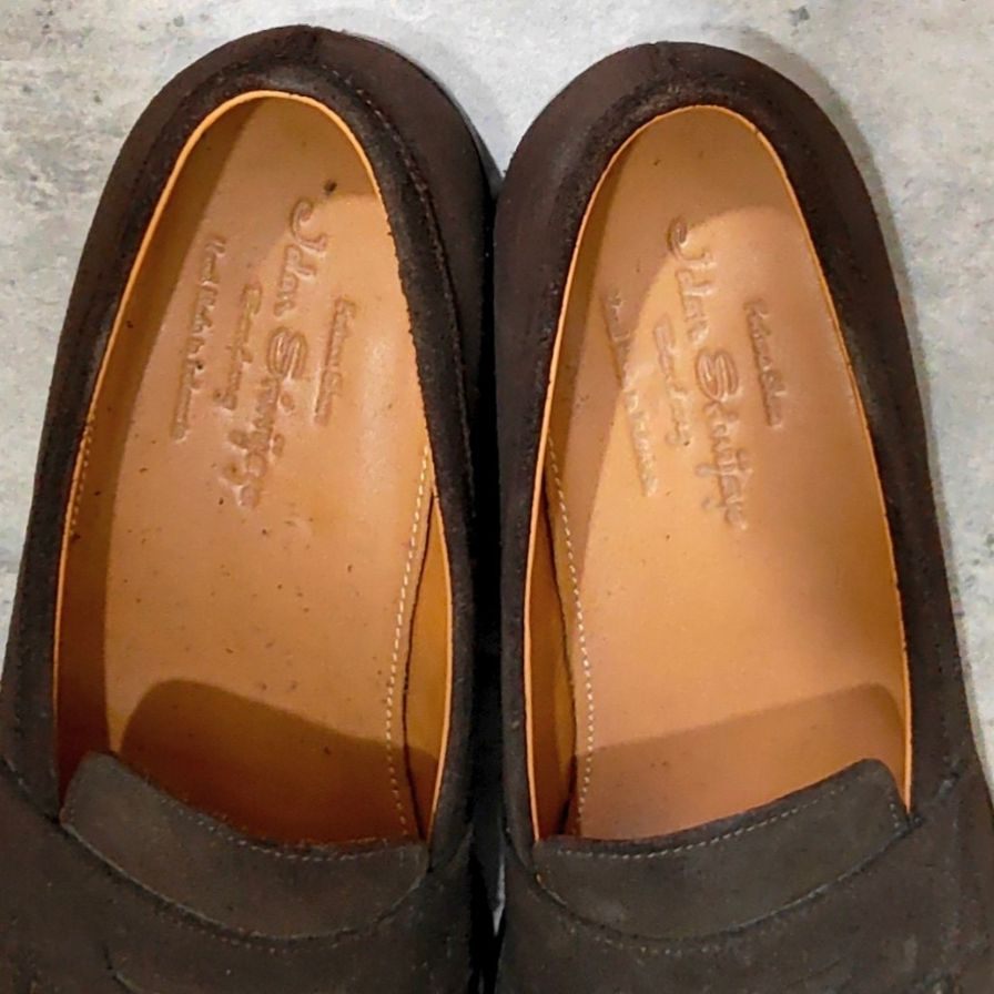 ジャランスリワヤ ローファー 98998 Uチップ スエード ブラウン  サイズUK6.5 メンズ Jalan Sriwijaya ローファー 約25.5cm【LA】【中古】