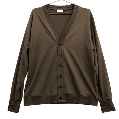 美品◆リフィル カーディガン COTTONY BASIC CARDIGAN Vネック ブラウン サイズ02 メンズ LIFiLL 【AFB38】