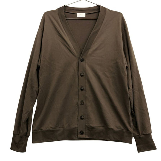 美品◆リフィル カーディガン COTTONY BASIC CARDIGAN Vネック ブラウン サイズ02 メンズ LIFiLL 【AFB38】