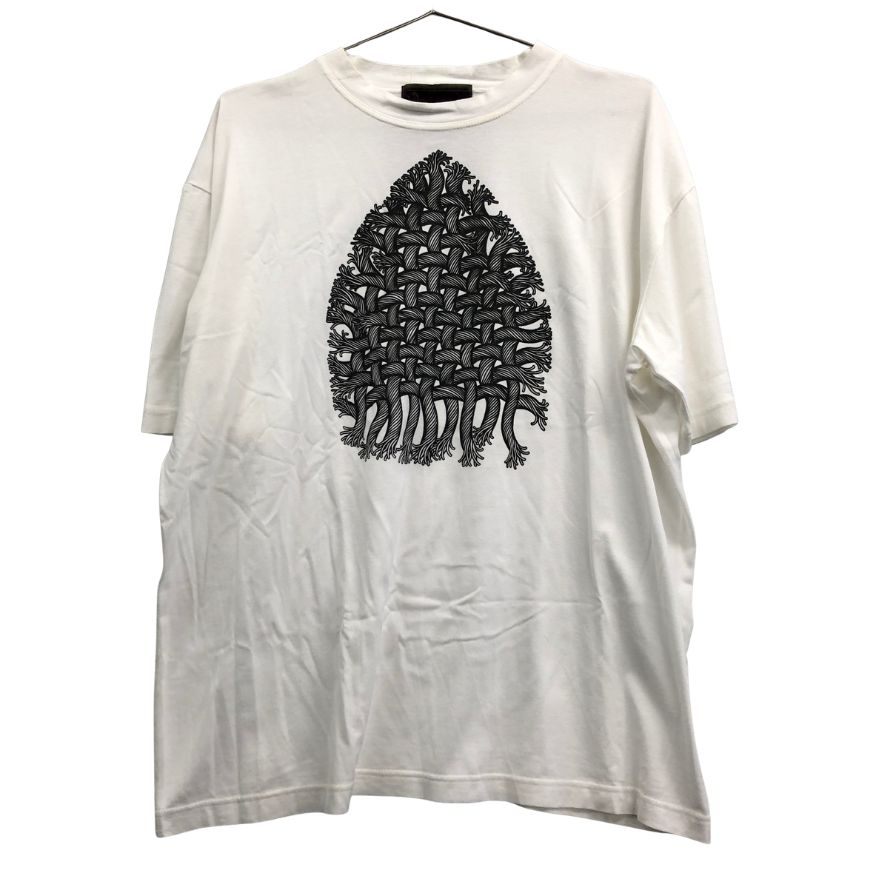 中古◆ネメス Tシャツ フロントプリント ホワイト サイズタグ欠損 メンズ NEMETH 【AFB43】
