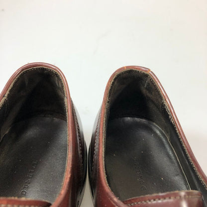 アルフレッド ダンヒル レザーシューズ コードバン プレーントゥ イタリア製 メンズ サイズ40 ブラウン Alfred Dunhill 約25.5cm【AFC48】