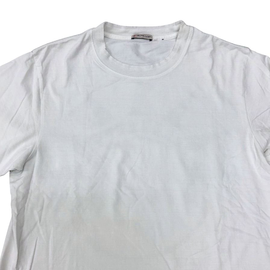 中古◆モンクレール アリシアキーズ Tシャツ バックプリント ユニセックス サイズ2 ホワイト Moncler×Alicia Keys 【AFB38】
