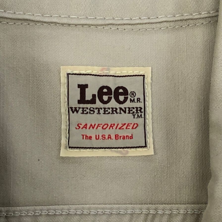 美品◆リー チノジャケット ウエストターナー メンズ サイズ不明 カーキ Lee WESTERNER 【AFB3】