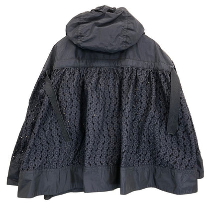 美品◆モンクレール ナイロンジャケット オブシディエンヌ レース ネイビー レディース サイズ1 MONCLER OBSIDIENNE 【AFA1】