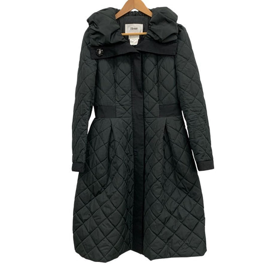極美品◆ルネxティシュー ロイヤルスウィートコート キルティングコート 38サイズ ブラック 6438040 Rene Tissue 【AFA13】