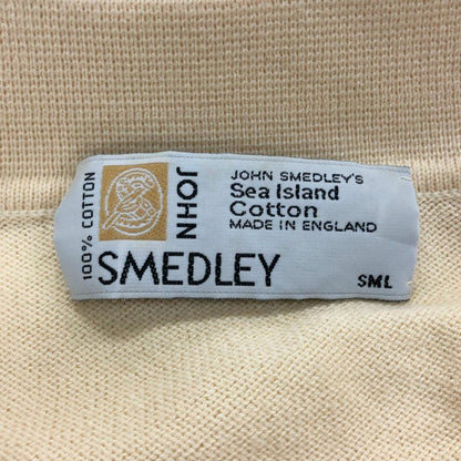 美品◆ジョンスメドレー シーアイランドコットン 半袖ニットポロ アーガイル メンズ サイズS JOHN SMEDLEY 【AFB5】