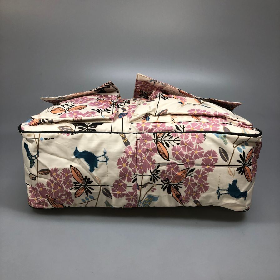レスポートサック  ショルダーバッグ  レディース 花柄 ホワイト＆ピンク LeSportsac【AFE5】