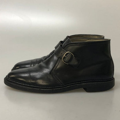 オールデン コードバン レザー ジョージブーツ シングルモンク 91810 メンズ サイズ8.5E ブラック ALDEN ブーツ 約26.5cm【AFC3】【中古】
