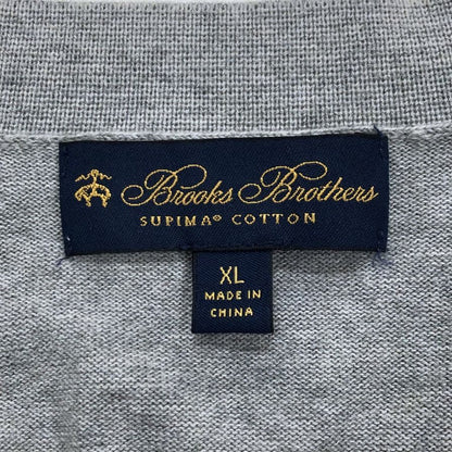 美品◆ブルックスブラザーズ カーディガン スピーマコットン グレー XL メンズ Brooks Brothers 【AFB8】