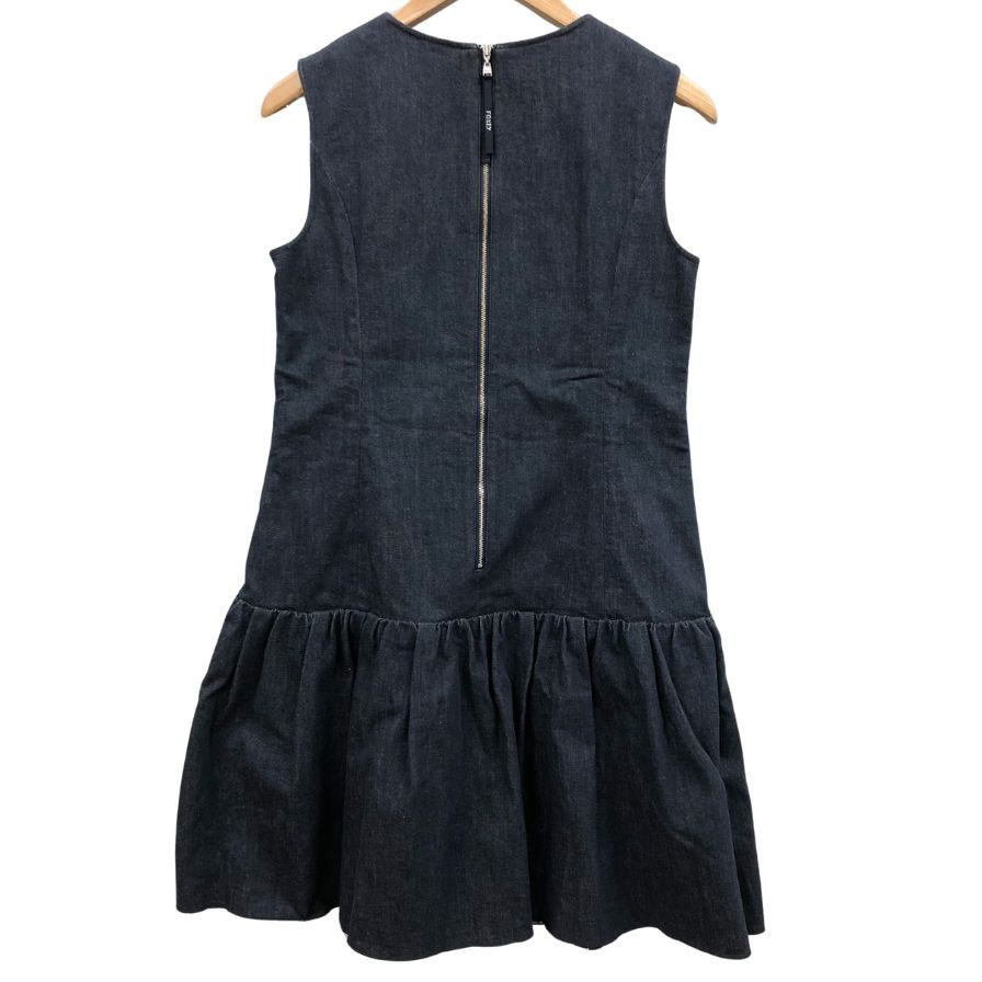 FOXEY NEW YORK フレアワンピース　ノースリーブ　近年 美品◇フォクシーニューヨーク ノースリーブワンピース フレア