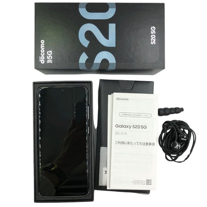サムスン スマートフォン ギャラクシー S20 5G ホワイト Samsung Galaxy【AFI3】【中古】