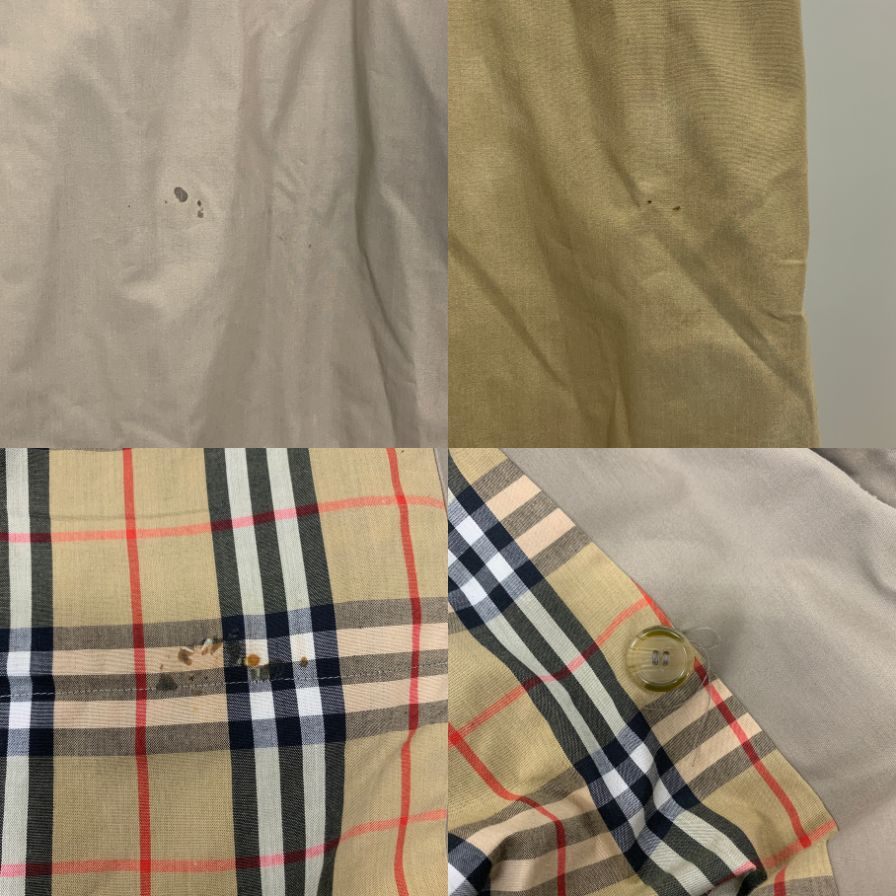 中古◆バーバリー トレンチコート 90S 旧タグ イングランド製 ベージュ メンズ サイズ表記なし Burberry 【AFA11】