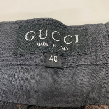 グッチ GG柄 スラックス レディース サイズ40 ブラウン  GUCCI 【AFB21】