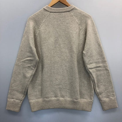 中古◆バフィー ウール リネン 混合 クールネック ニット メンズ サイズ 44 ブラウン系 BAFY 【AFB28】