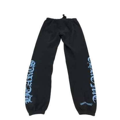 クロムハーツ スウェットパンツ サイドロゴ スクロールラベル ブラック サイズS CHROME HEARTS 【AFB7】