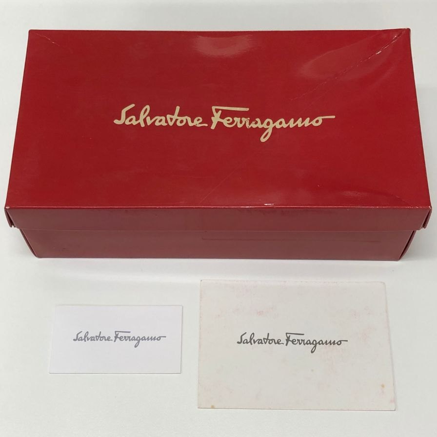 サルヴァトーレフェラガモ ショルダーバッグ AQ-21 9629 ガンチーニ チェーン ゴールド金具 レザー ブラック Salvatore Ferragamo【AFB56】