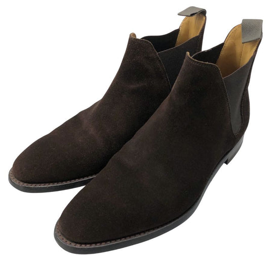 クロケット&ジョーンズ サイドゴアブーツ チェルシー 341ラスト スエード メンズ サイズUK8E ブラウン CROCKETT&JONES CHELSEA8 ブーツ 約26.5cm【LA】【中古】