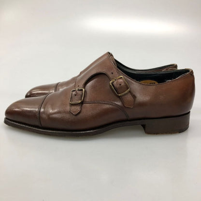 エドワード グリーン ラスト 888 ダブルモンク メンズ サイズ 6ハーフ ブラウン Edward Green ビジネスシューズ 約25.0cm【LA】【中古】