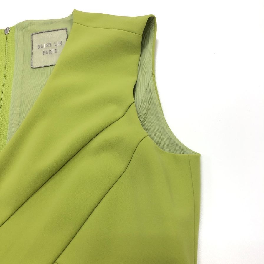 中古◆デイジーリン ノースリーブ ワンピース フレア 33090 レディース サイズ38 グリーン系 DAISY LIN 【AFB43】