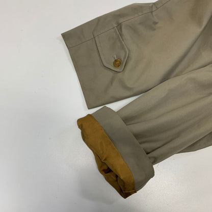 中古◆バーバリー バルカラーコート 90S 旧タグ ライナー付き ベージュ メンズ サイズ165 Burberry 【AFA23】