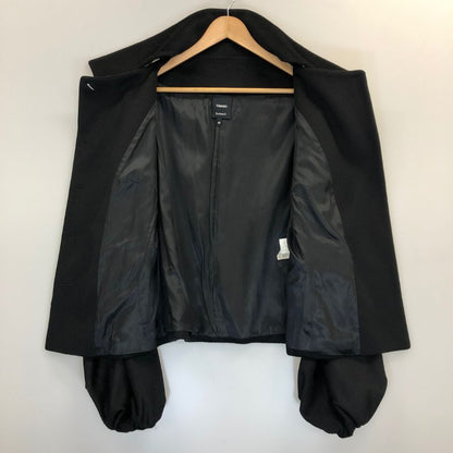 極美品◆トマソ ステファネリ コート ショート丈 ブラック レディース サイズ46 TOMASO STEFANELLI 【AFB28】