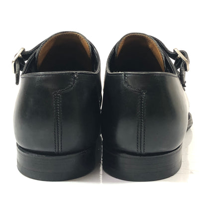 クロケット＆ジョーンズ SEYMOUR ダブルモンク カーフ ブラック サイズUK6.5D Crockett & Jones 約25.0cm【AFC47】