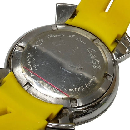 ガガミラノ 6050.LE.02 マヌアーレ 48 ブルー クオーツ  GaGa MILANO【AFI2】【中古】
