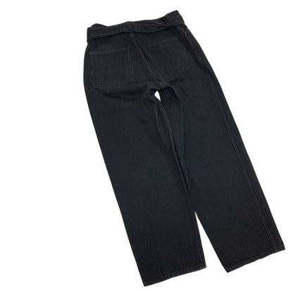 コモリ 25AW ブラックデニム ベルテッドパンツ コットン メンズ サイズ3 C03-03001 COMOLI 【AFB18】