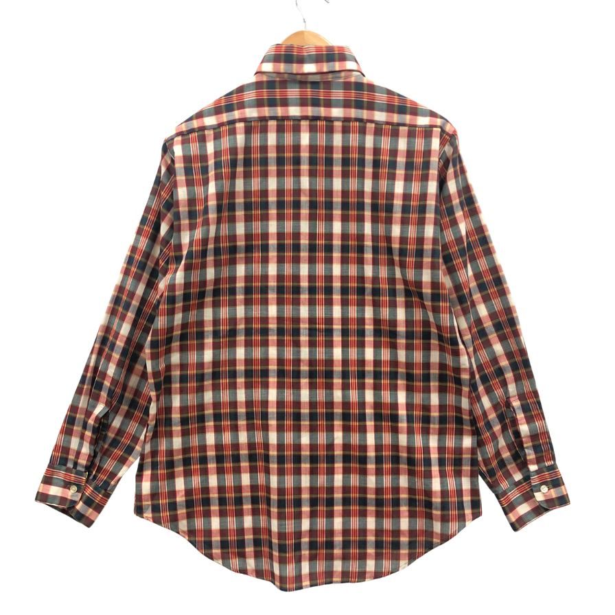 美品◆タウンクラフト 60Sｰ70S ヴィンテージチェックシャツ コットン メンズ サイズM TOWNCRAFT 【AFB44】