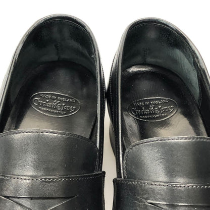 クロケット＆ジョーンズ ローファー レザーシューズ scotney サイズ8D ブラック メンズ Crockett&Jones ローファー 約26.5cm【LA】【中古】