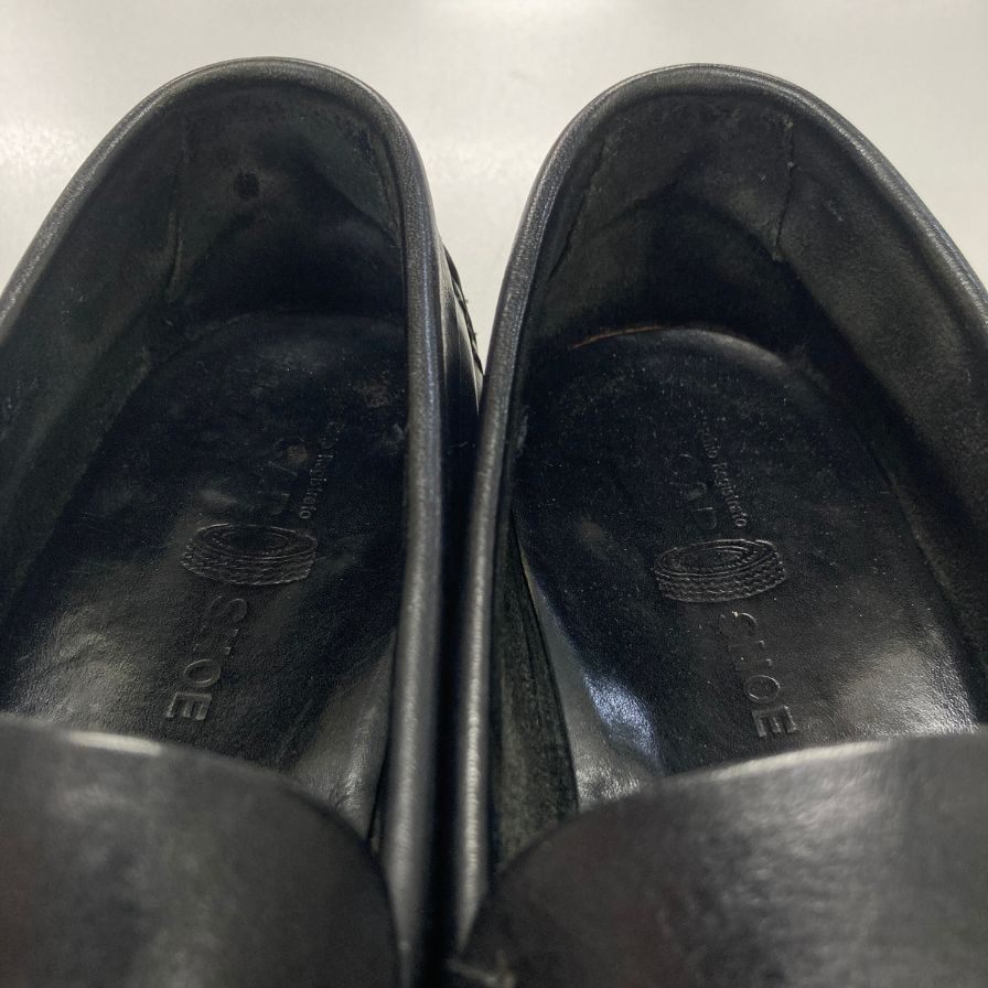カーシュー タッセルローファー カーフ ブラック サイズ6.5 CAR SHOE 約25.5cm【AFC53】
