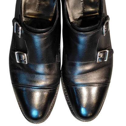 ジョンロブ レザーシューズ ウィリアム ダブルモンク 9795ラスト サイズ6E メンズ ブラック JOHN LOBB ビジネスシューズ 約24.5cm【LA】【中古】