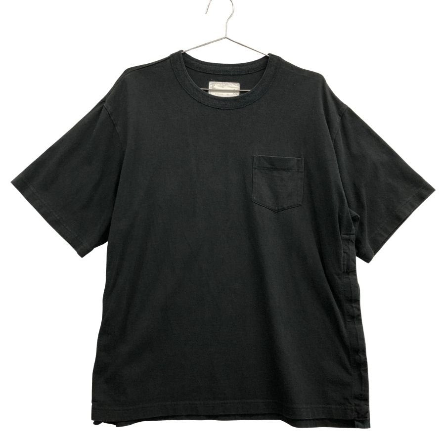 中古◆サカイ 半袖Tシャツ コットン ジャージー ブラック サイズ3 メンズ SCMｰ227 Sacai 【AFA24】