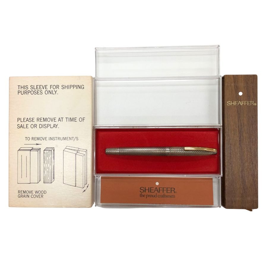 シェーファー 万年筆 スターリングシルバー ペン先14K シルバー SHEAFFER【AFB54】