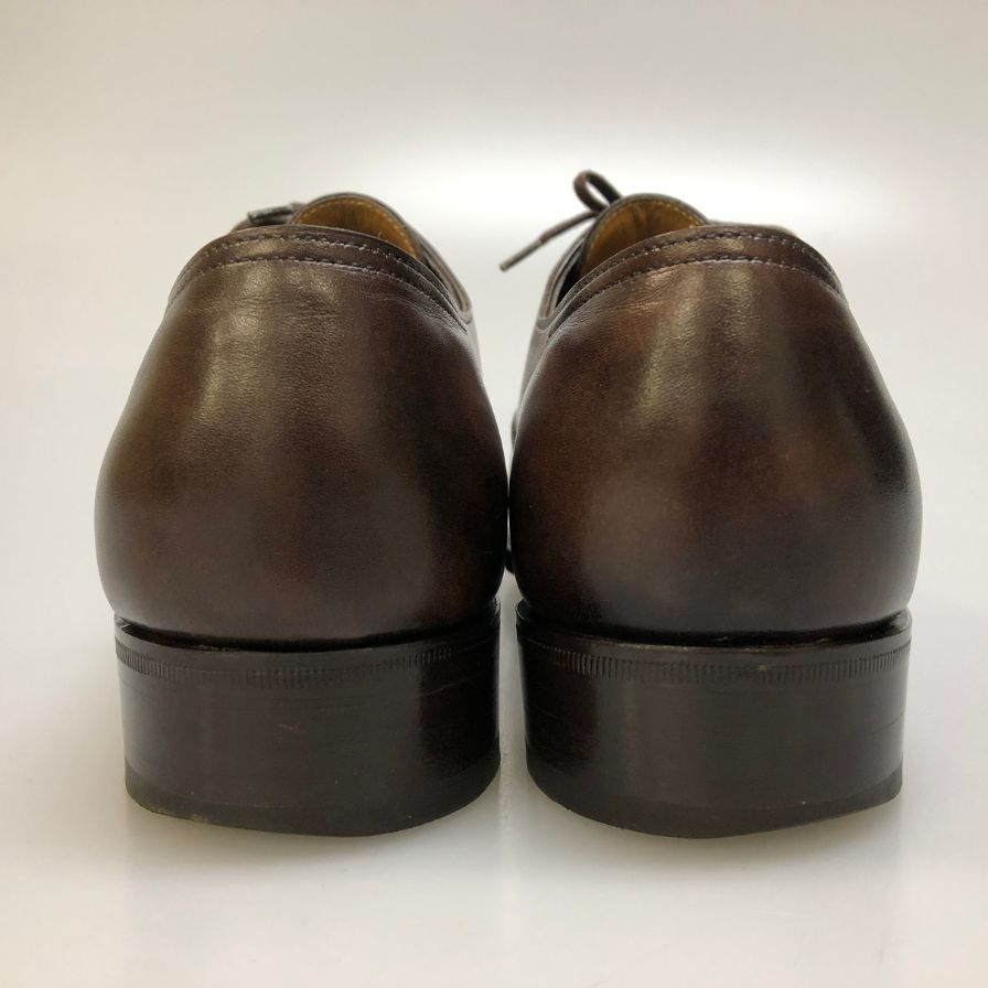 ジョンロブ フィリップII パンチドキャップトゥ カーフ ブラウン UK6.5 JOHN LOBB ビジネスシューズ 約25.5cm【LA】【中古】