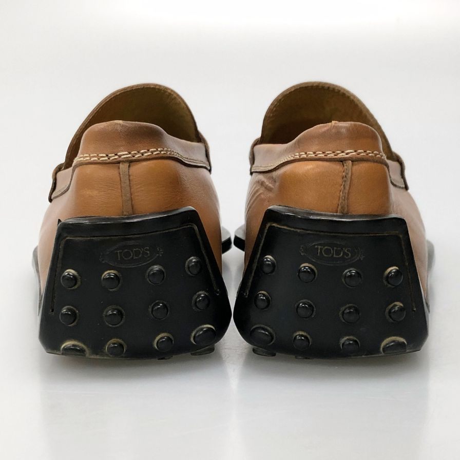 TOD'S ブラウン ローファー　ドライビングシューズ　36 トッズ トッズ TOD'S ローファー オックスフォード Tタイムレス ロゴ T