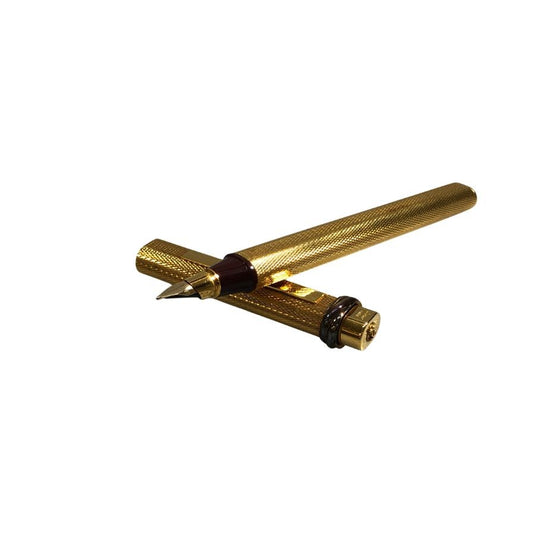 カルティエ 万年筆 キャップ式 メッキ ゴールド Carter【AFI14】