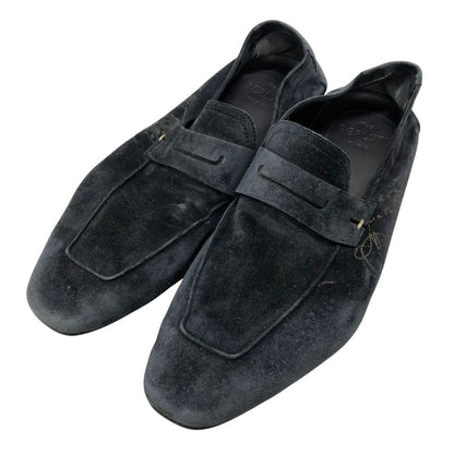 ベルルッティ ドライビングシューズ スエード カリグラフィ ネイビー メンズ サイズ9 Berluti 約27.0cm【AFC30】