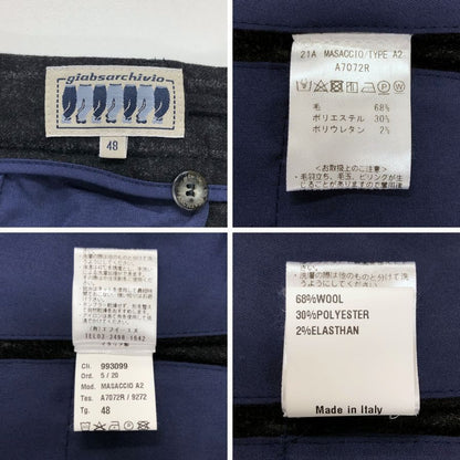 ジャブス アルキヴィオ別注 マサッチョ ドローコード パンツ 丈補正済  サイズ 48  giabsarchivio 【AFB23】