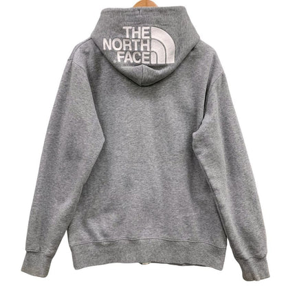 中古◆ノースフェイス ジップパーカー NT62130X フルジップ フーディ スウェット メンズ グレー サイズM THE NORTH FACE 【AFB9】