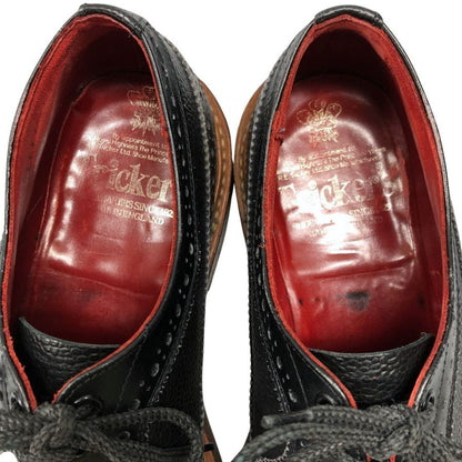 トリッカーズ レザーシューズ ウィングチップ Golosh Brogues M7306 ブラック メンズ サイズ7.5 Tricker’s ビジネスシューズ 約26.0cm【LA】【中古】