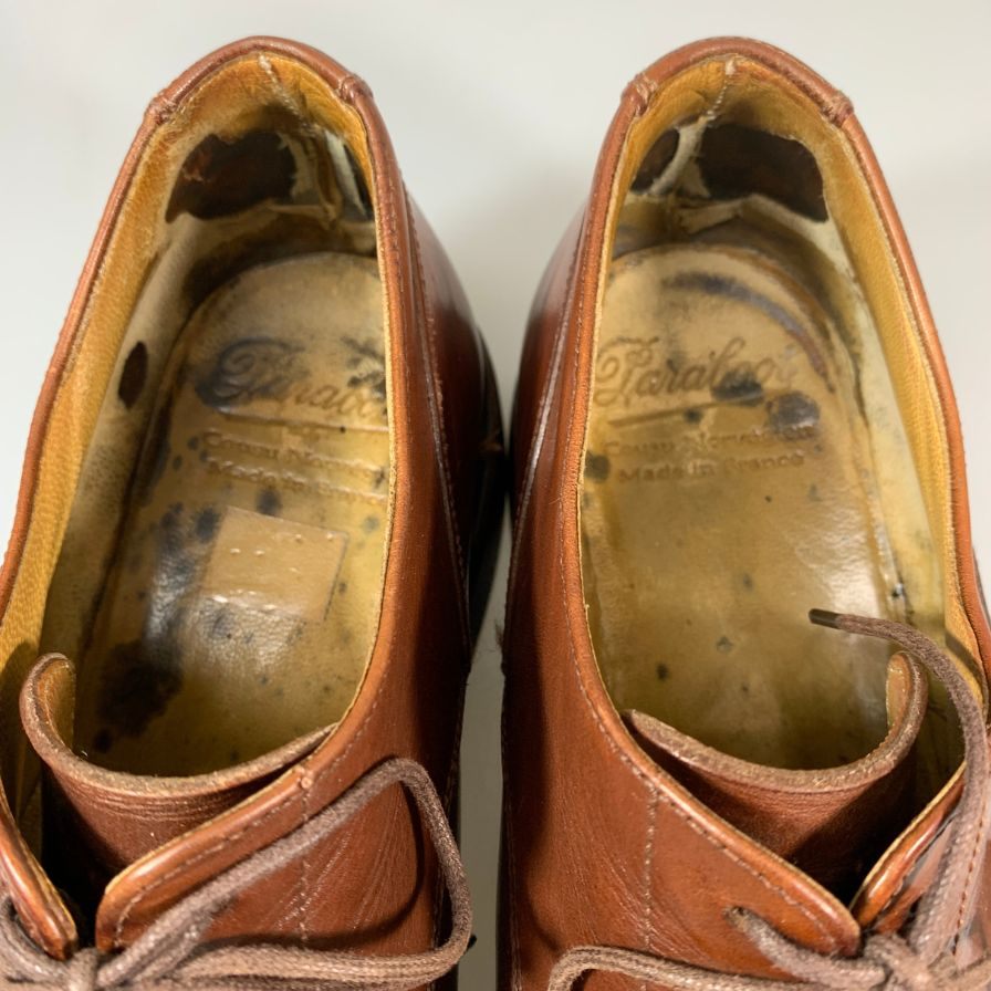 パラブーツ シャンボード Uチップ カーフ ブラウン UK6.5F メンズ Paraboot 約25.0cm【PTM】