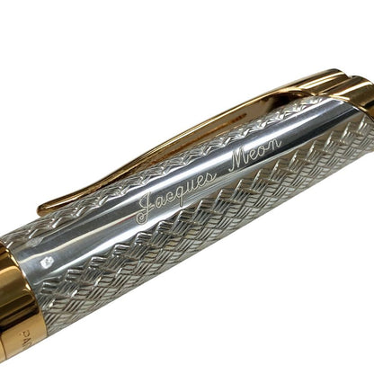 ウォーターマン 万年筆 シルバー×ゴールド ペン先18K750 F字 WATERMAN【AFI18-2】