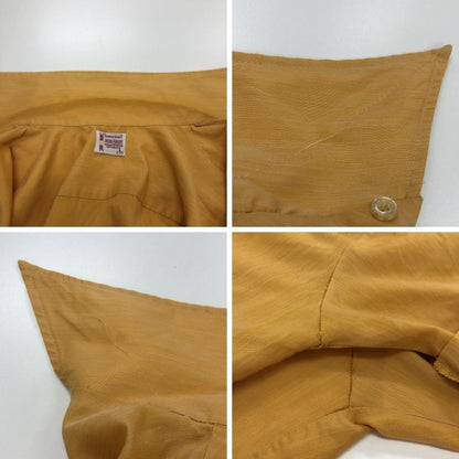 美品◆タウンクラフト 70S 半袖シャツ ヴィンテージ イエロー メンズ サイズS TOWNCRAFT 【AFB6】