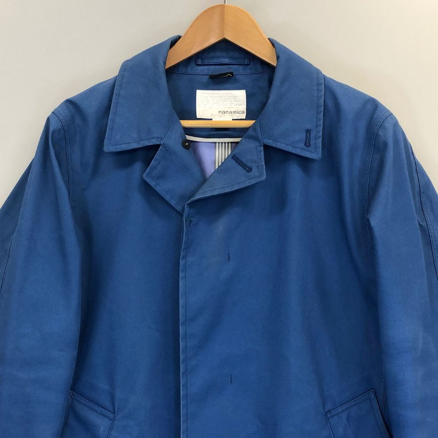 中古◆ナナミカ ショート丈トレンチコート ゴアテックス サイズS ブルー系 nanamica 【AFB8】